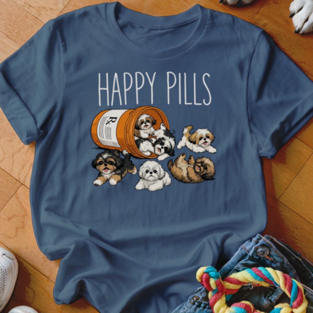 Happy Pills Shih Tzu Shirt - The Pawsitive Initiative