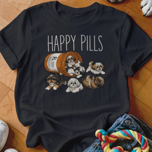 Happy Pills Shih Tzu Shirt - The Pawsitive Initiative