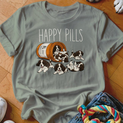 Happy Pills Springer Spaniel Shirt - The Pawsitive Initiative