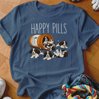 Happy Pills Springer Spaniel Shirt - The Pawsitive Initiative