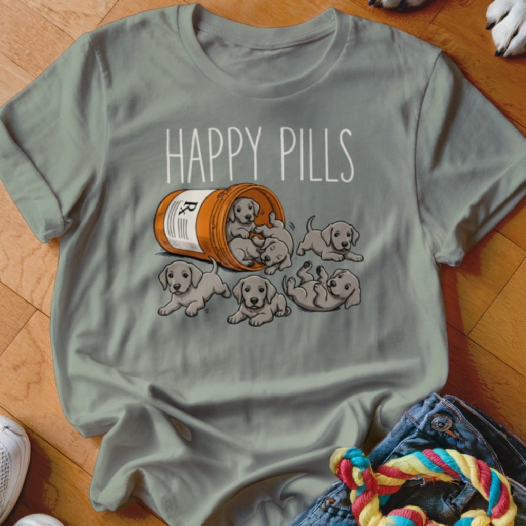 Happy Pills Weimaraner Shirt - The Pawsitive Initiative