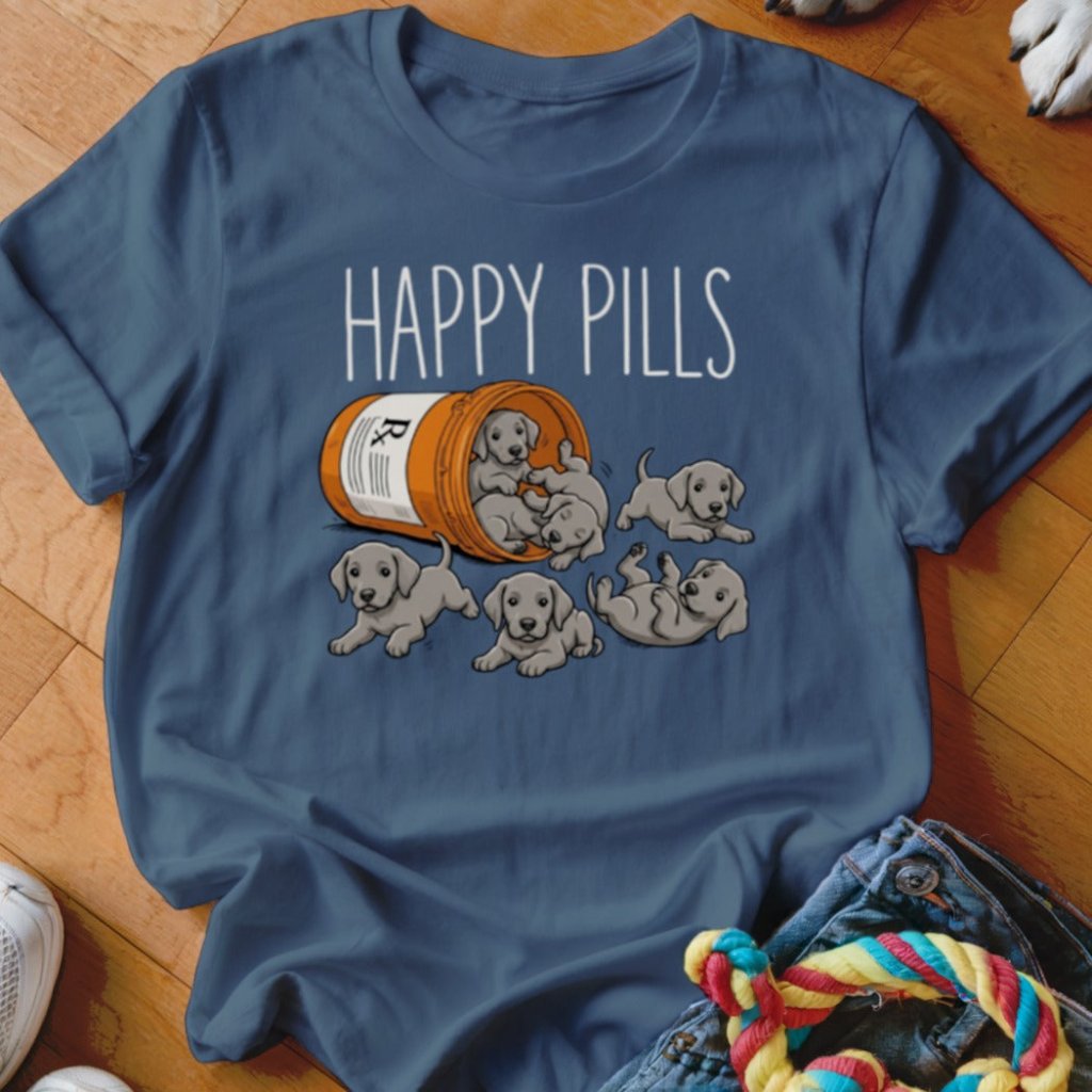 Happy Pills Weimaraner Shirt - The Pawsitive Initiative