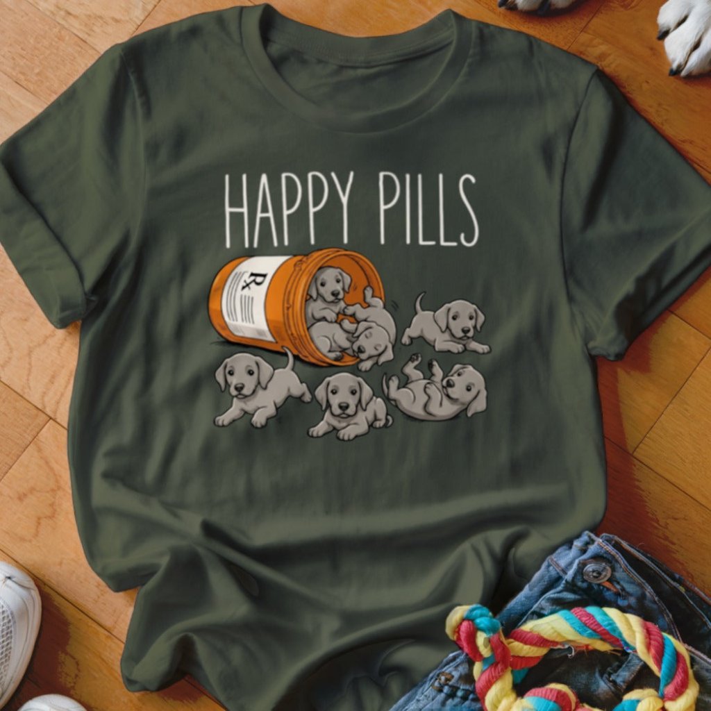 Happy Pills Weimaraner Shirt - The Pawsitive Initiative