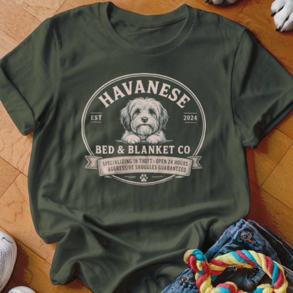 Havanese Bed & Blanket Co Shirt - The Pawsitive Initiative
