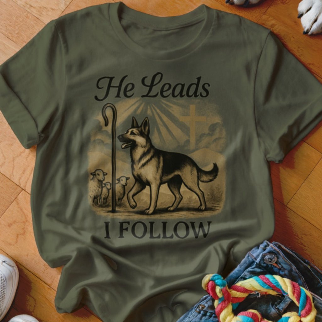 He Leads I Follow Shirt - The Pawsitive Initiative