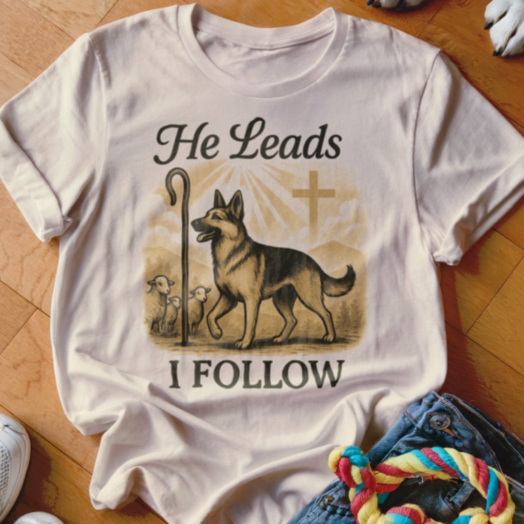 He Leads I Follow Shirt - The Pawsitive Initiative