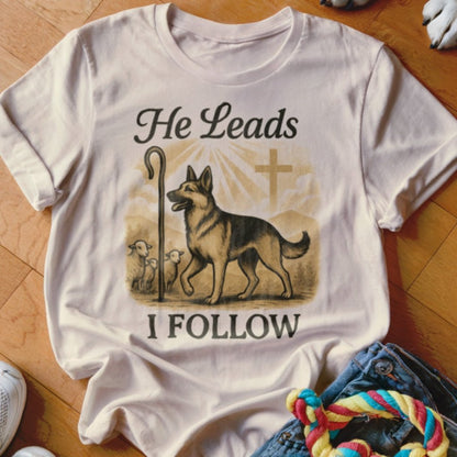 He Leads I Follow Shirt - The Pawsitive Initiative