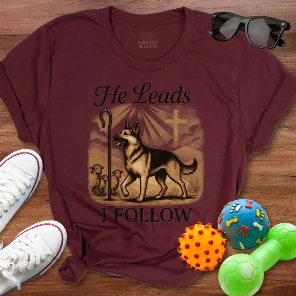He Leads I Follow Shirt - The Pawsitive Initiative