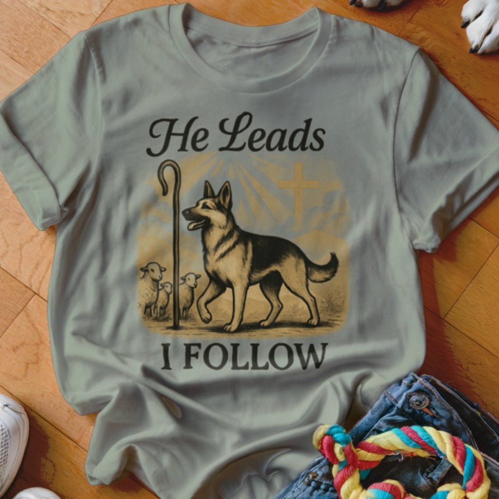 He Leads I Follow Shirt - The Pawsitive Initiative