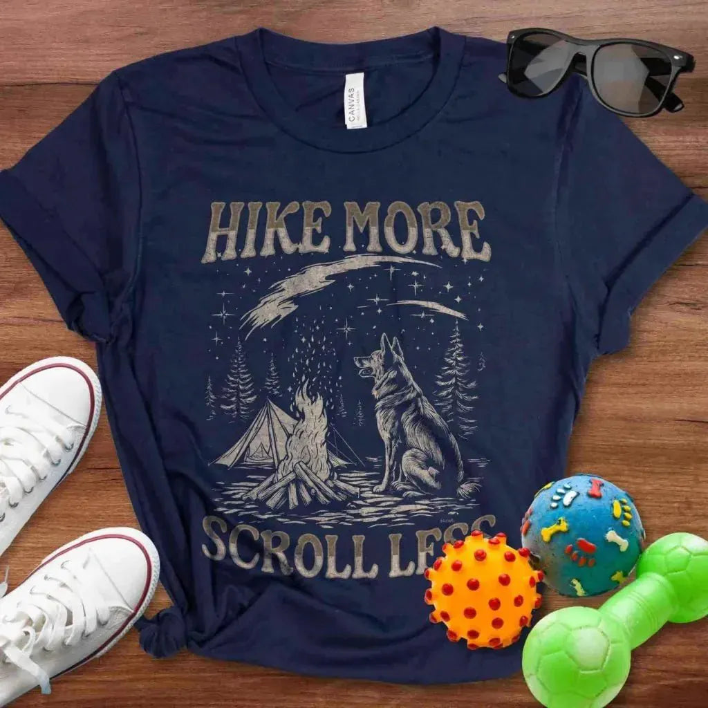 Hike More Scroll Less Shirt - The Pawsitive Initiative