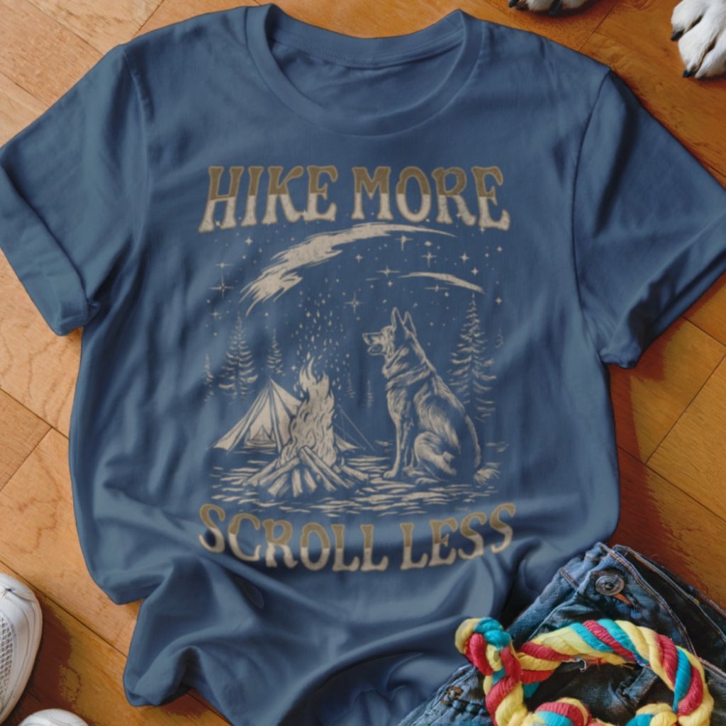 Hike More Scroll Less Shirt - The Pawsitive Initiative