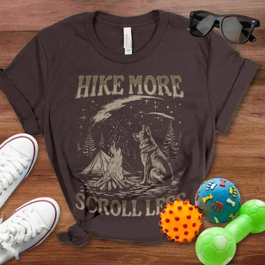 Hike More Scroll Less Shirt - The Pawsitive Initiative