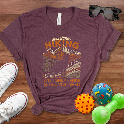 Hiking with Shepherds Shirt - The Pawsitive Initiative