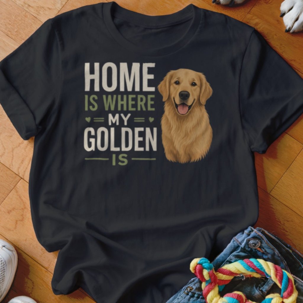 Home Is Where My Golden Is Shirt - The Pawsitive Initiative