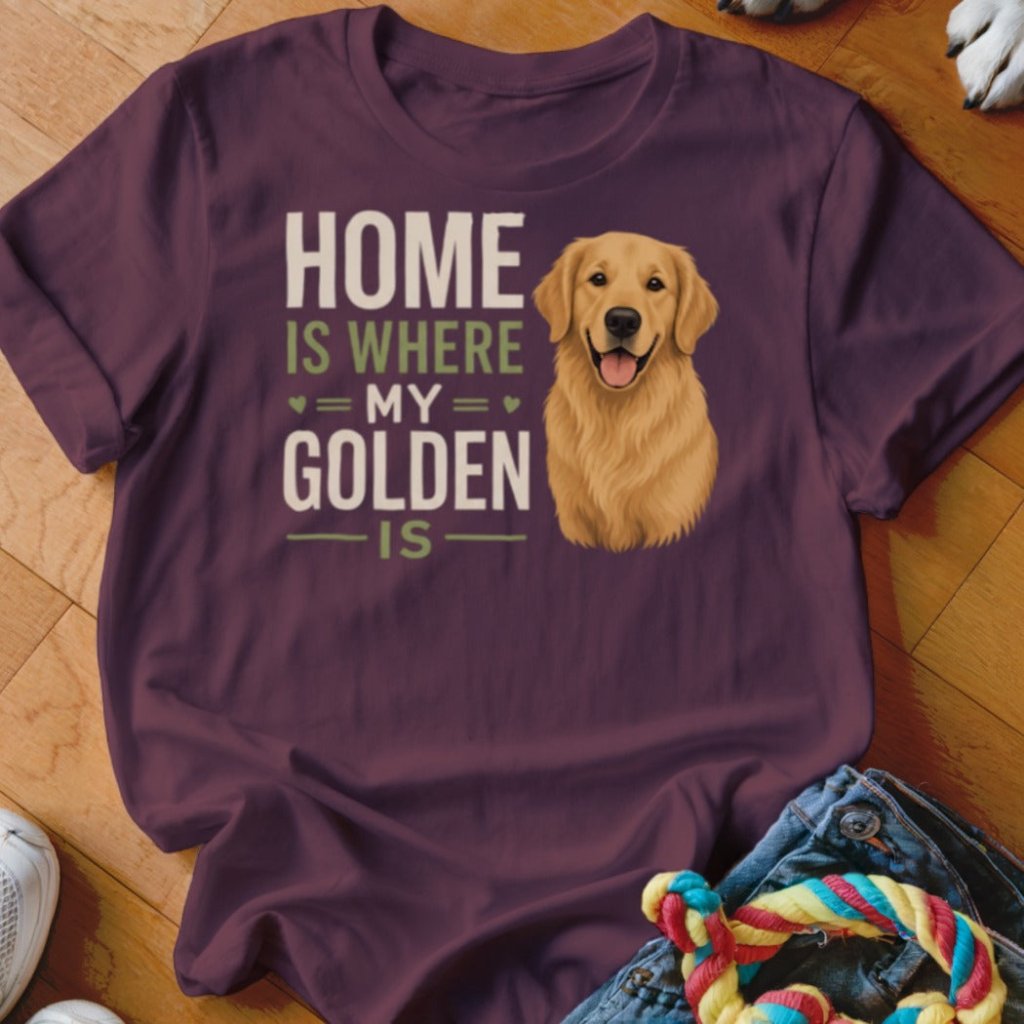 Home Is Where My Golden Is Shirt - The Pawsitive Initiative
