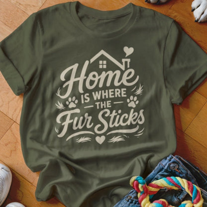 Home Is Where The Fur Sticks Shirt - The Pawsitive Initiative