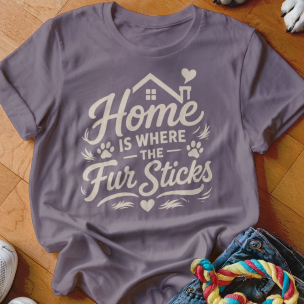 Home Is Where The Fur Sticks Shirt - The Pawsitive Initiative