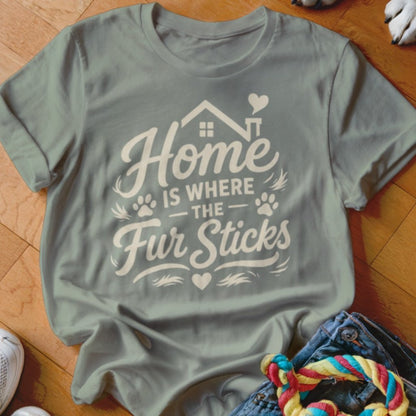 Home Is Where The Fur Sticks Shirt - The Pawsitive Initiative