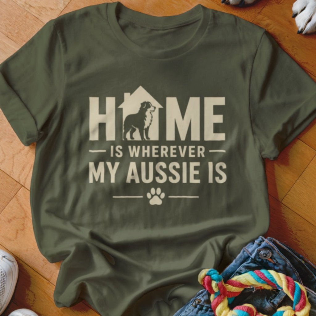 Home Is Wherever My Aussie Is Shirt - The Pawsitive Initiative