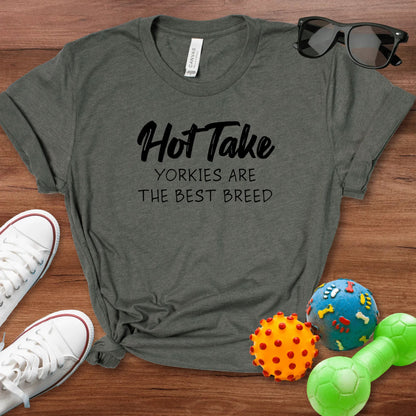Hot Take Yorkies Shirt - The Pawsitive Initiative