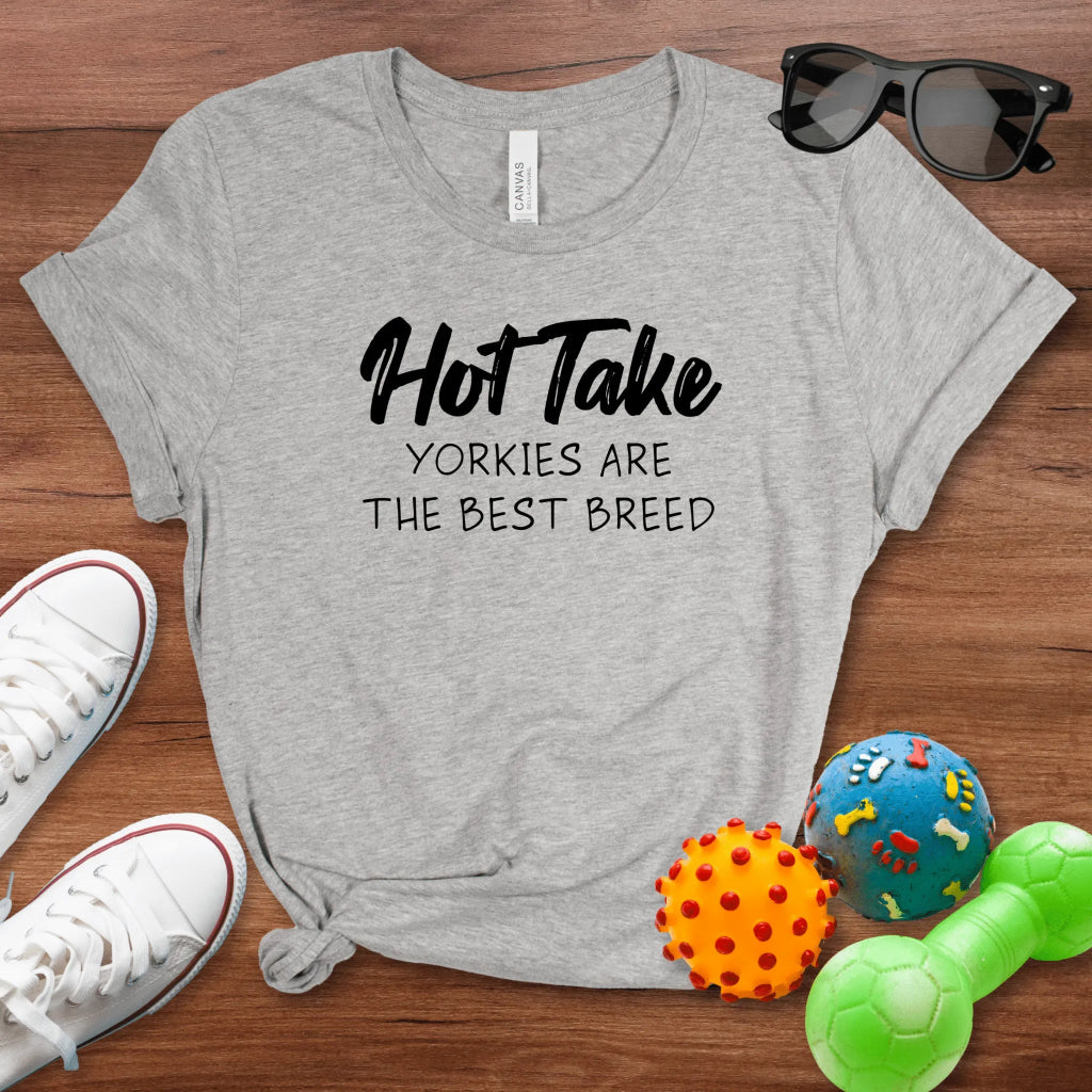 Hot Take Yorkies Shirt - The Pawsitive Initiative