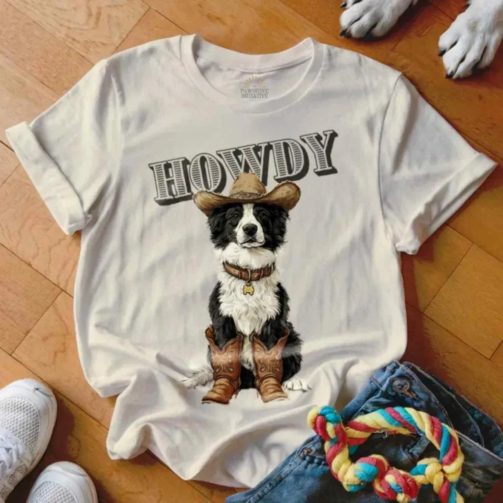 Howdy Border Collie Shirt - The Pawsitive Initiative