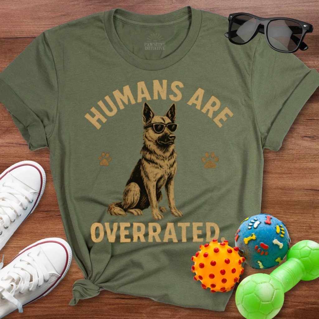 Humans are Overrated Shirt - The Pawsitive Initiative