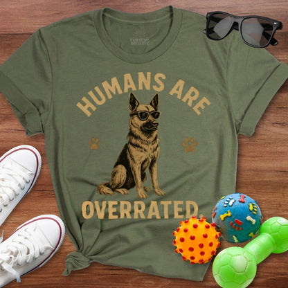 Humans are Overrated Shirt - The Pawsitive Initiative