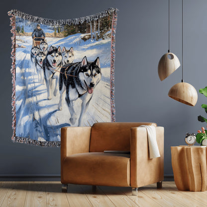 Husky Sled Team Blanket - The Pawsitive Initiative