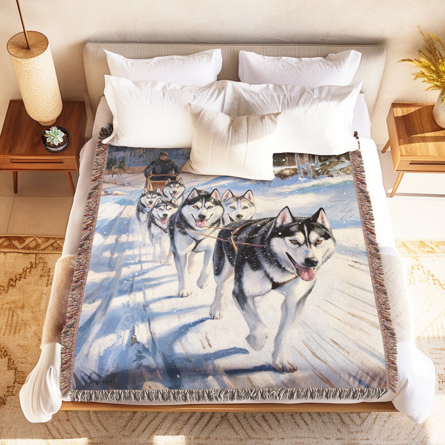 Husky Sled Team Blanket - The Pawsitive Initiative