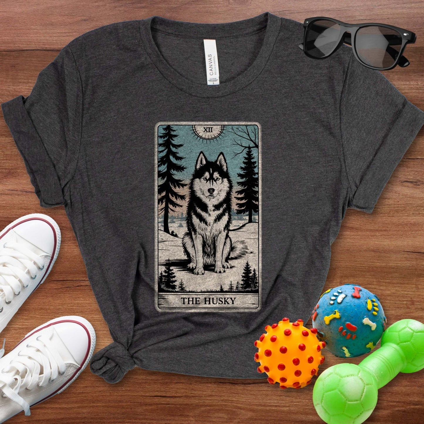 Husky Tarot Card Shirt - The Pawsitive Initiative