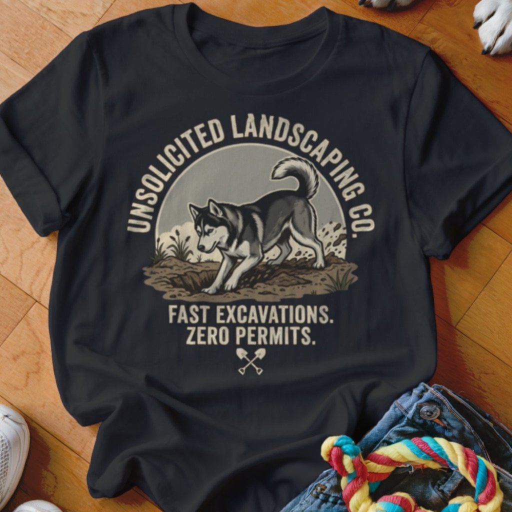 Husky Unsolicited Landscaping Co Shirt - The Pawsitive Initiative