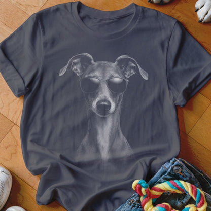 Iggy in Aviators Shirt - The Pawsitive Initiative