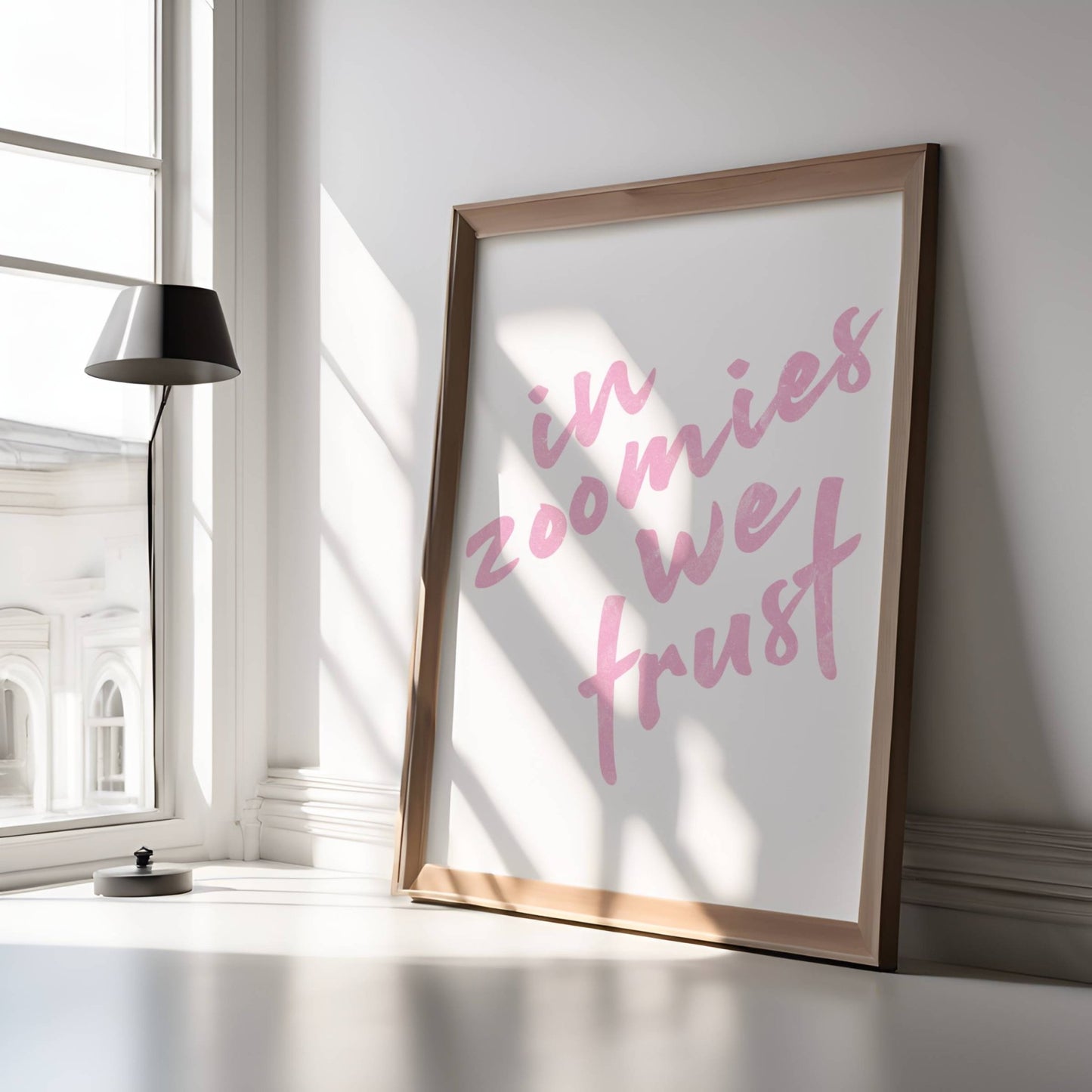 In Zoomies We Trust Poster - The Pawsitive Initiative