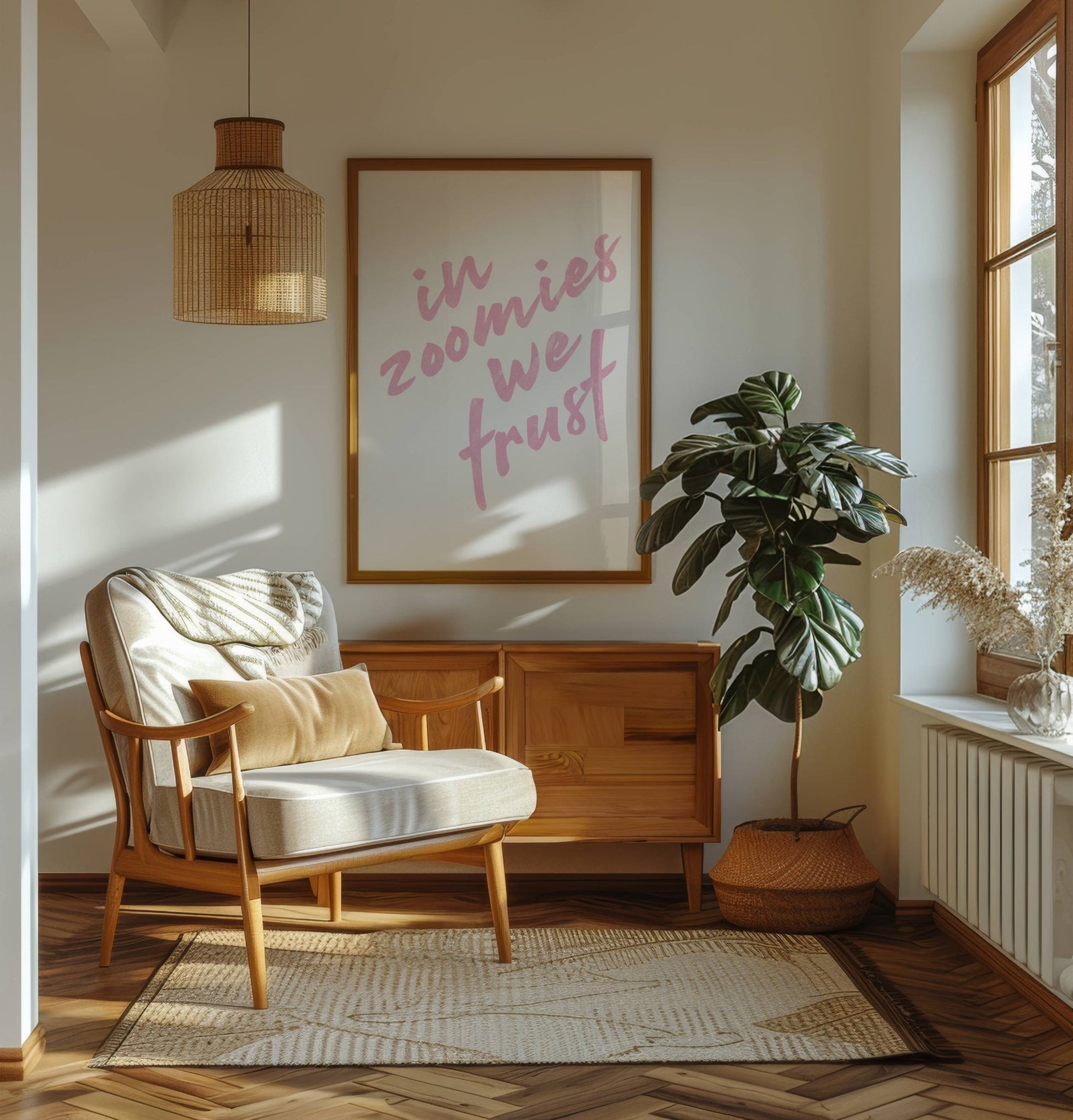 In Zoomies We Trust Poster - The Pawsitive Initiative