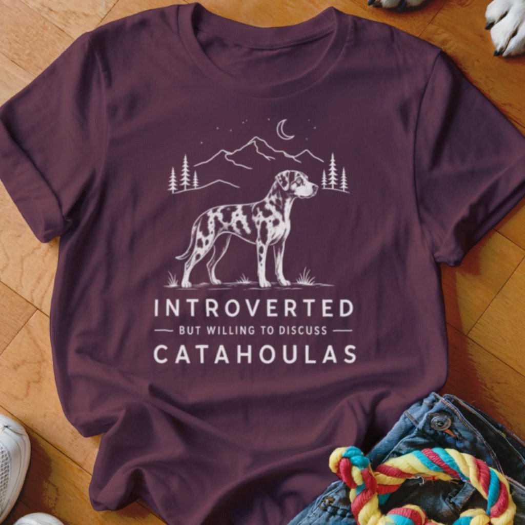 Introverted But Willing To Discuss Catahoulas Shirt - The Pawsitive Initiative