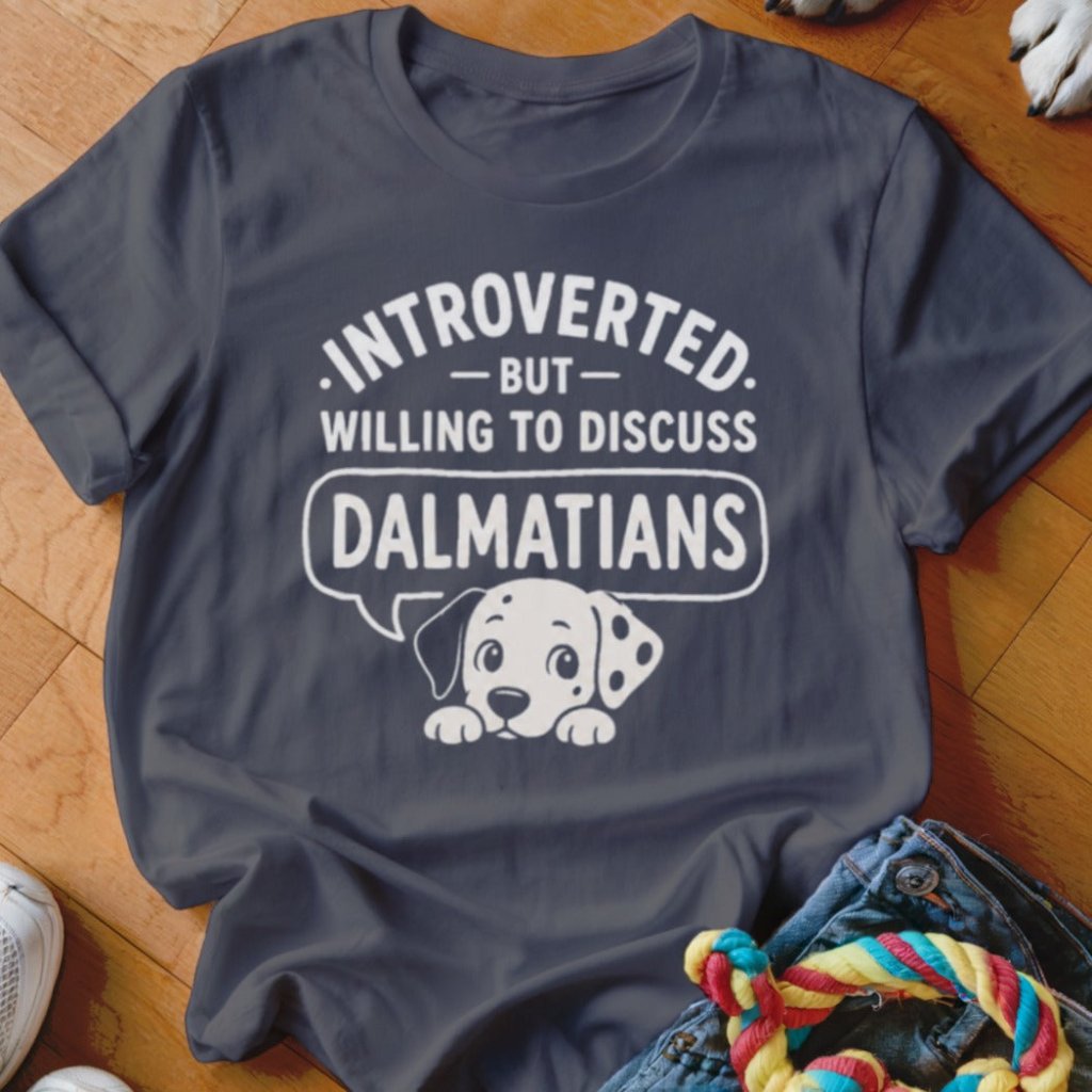 Introverted But Willing To Discuss Dalmatians Shirt - The Pawsitive Initiative