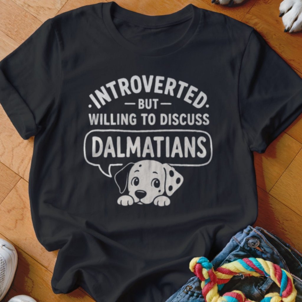 Introverted But Willing To Discuss Dalmatians Shirt - The Pawsitive Initiative