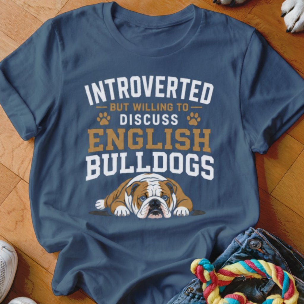 Introverted But Willing To Discuss English Bulldogs Shirt - The Pawsitive Initiative