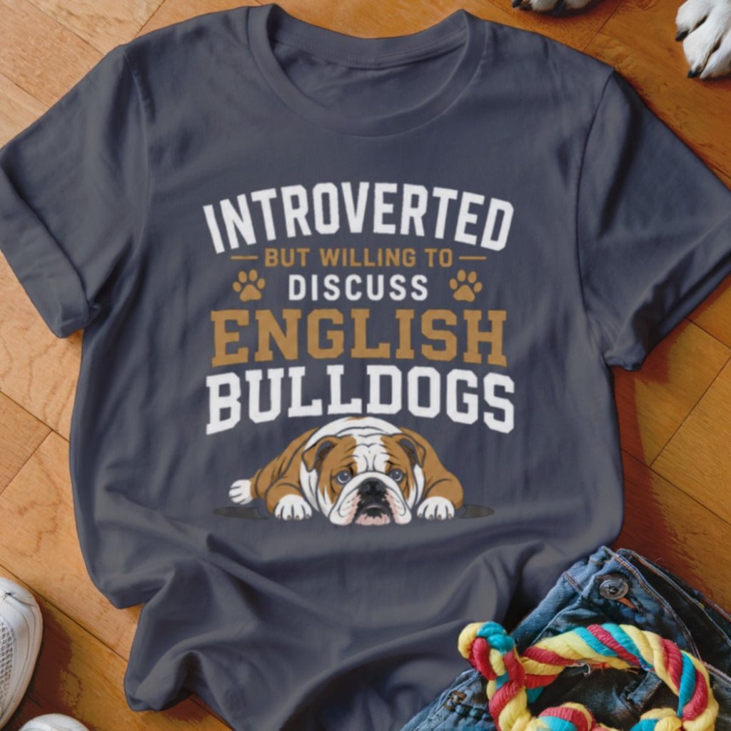 Introverted But Willing To Discuss English Bulldogs Shirt - The Pawsitive Initiative