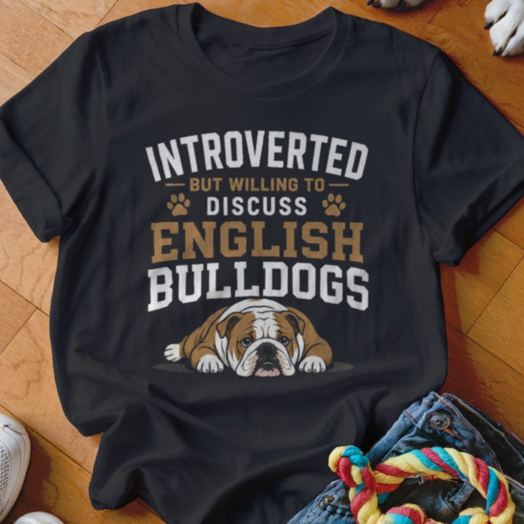 Introverted But Willing To Discuss English Bulldogs Shirt - The Pawsitive Initiative