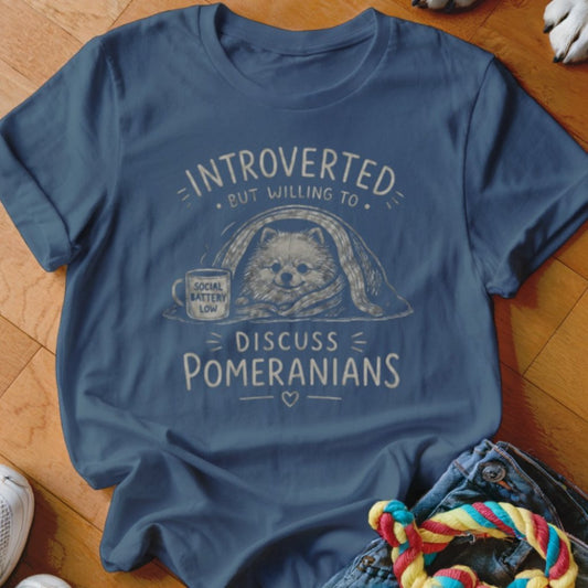 Introverted But Willing To Discuss Pomeranians Shirt - The Pawsitive Initiative