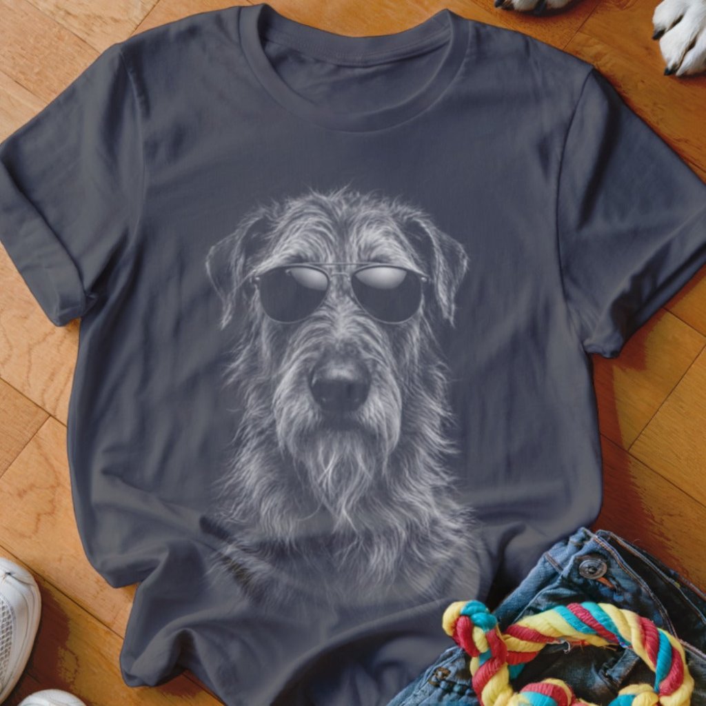 Irish Wolfhound in Aviators Shirt - The Pawsitive Initiative