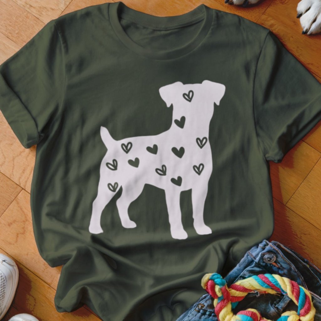 Jack Russell Hearts Shirt - The Pawsitive Initiative