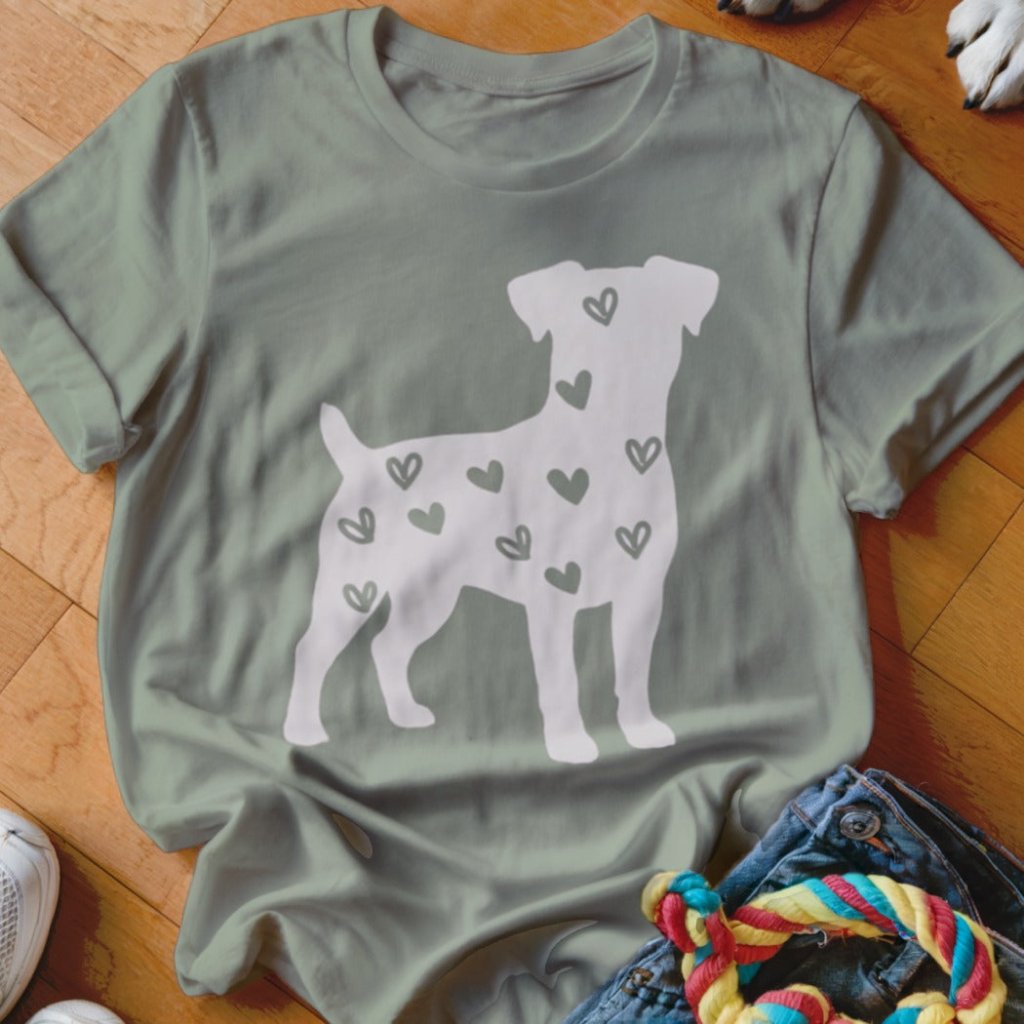 Jack Russell Hearts Shirt - The Pawsitive Initiative