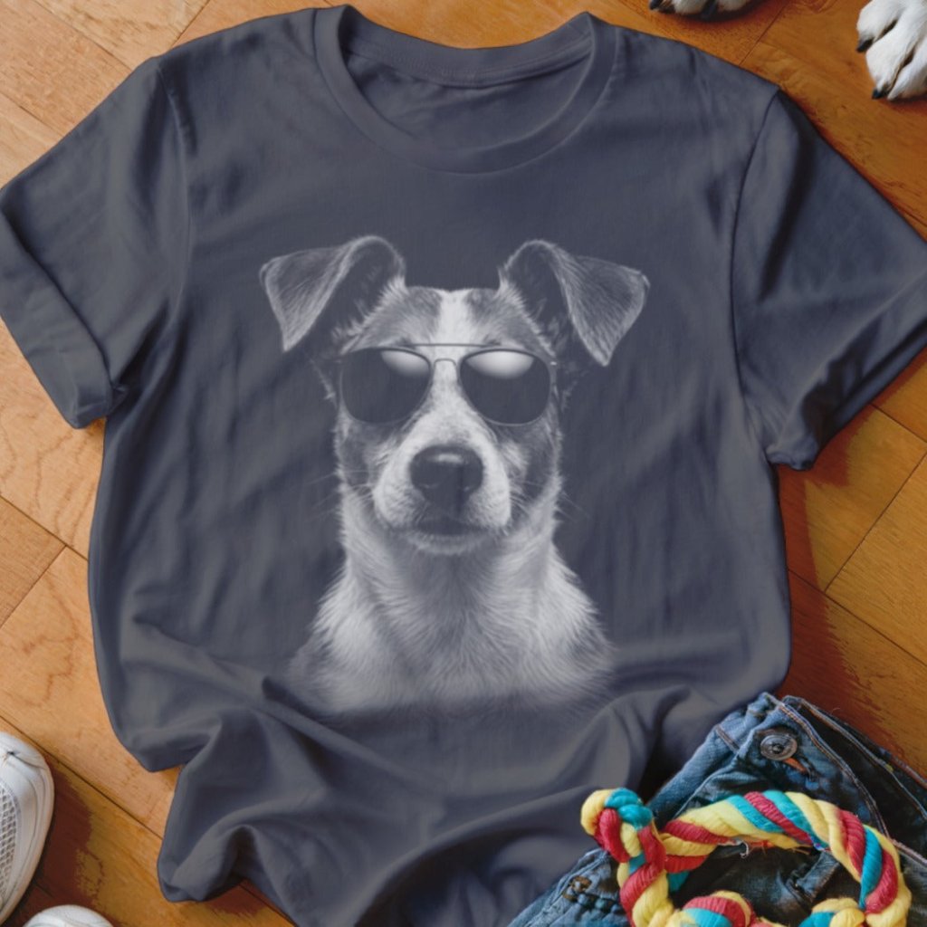 Jack Russell in Aviators Shirt - The Pawsitive Initiative