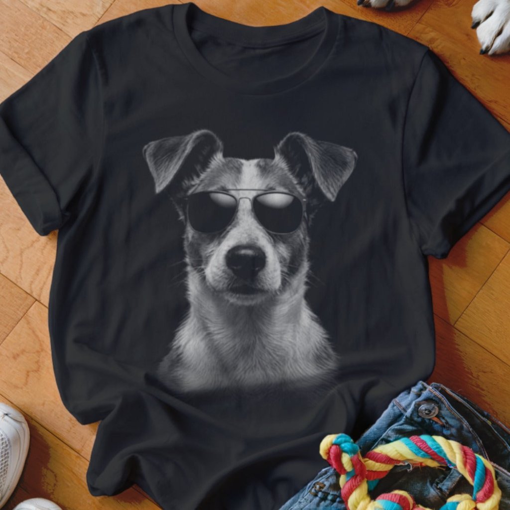 Jack Russell in Aviators Shirt - The Pawsitive Initiative