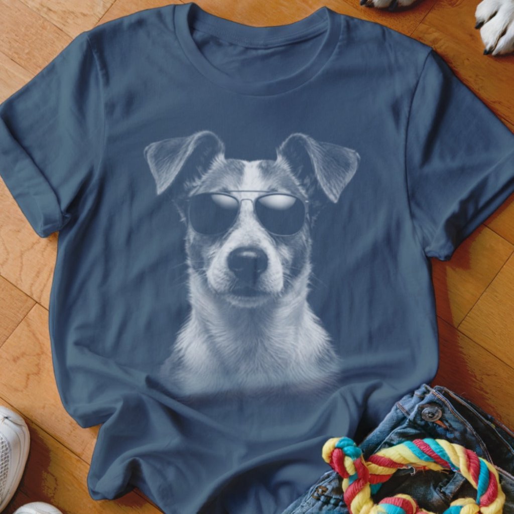 Jack Russell in Aviators Shirt - The Pawsitive Initiative