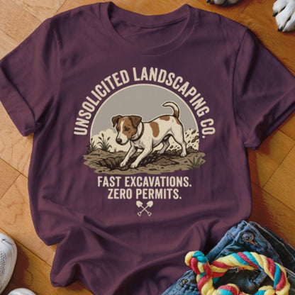 Jack Russell Unsolicited Landscaping Co Shirt - The Pawsitive Initiative