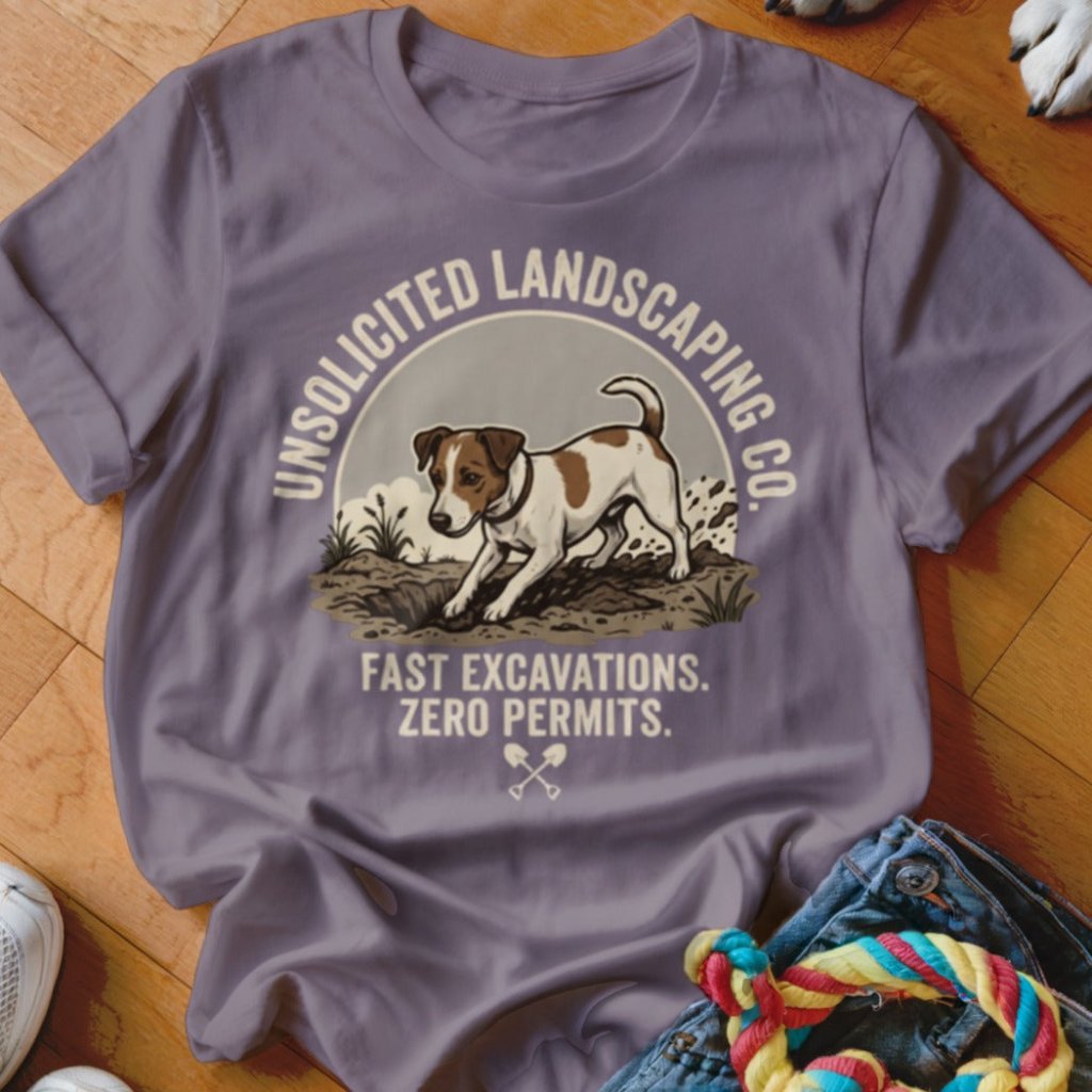 Jack Russell Unsolicited Landscaping Co Shirt - The Pawsitive Initiative